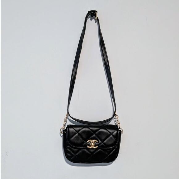 Chanel Moon Flap Messenger Quilted Caviar Small Bag - Picture 3 of 6